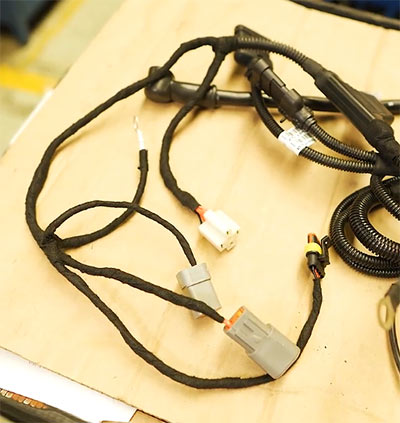 驾驶室线束加工细节